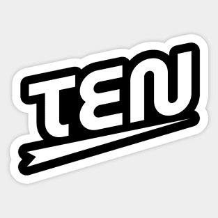 Ten Sticker